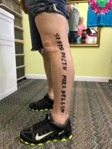 henna, jagua, mehndi leg tat